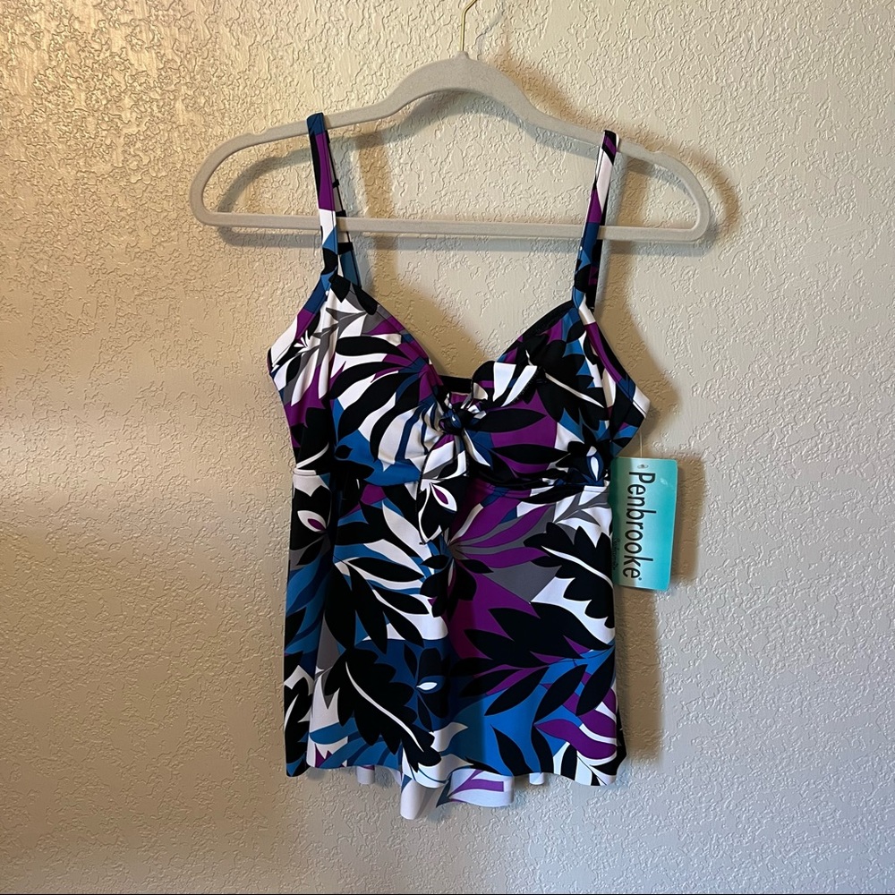 Penbrooke Tankini Swimsuit Floral Print Set